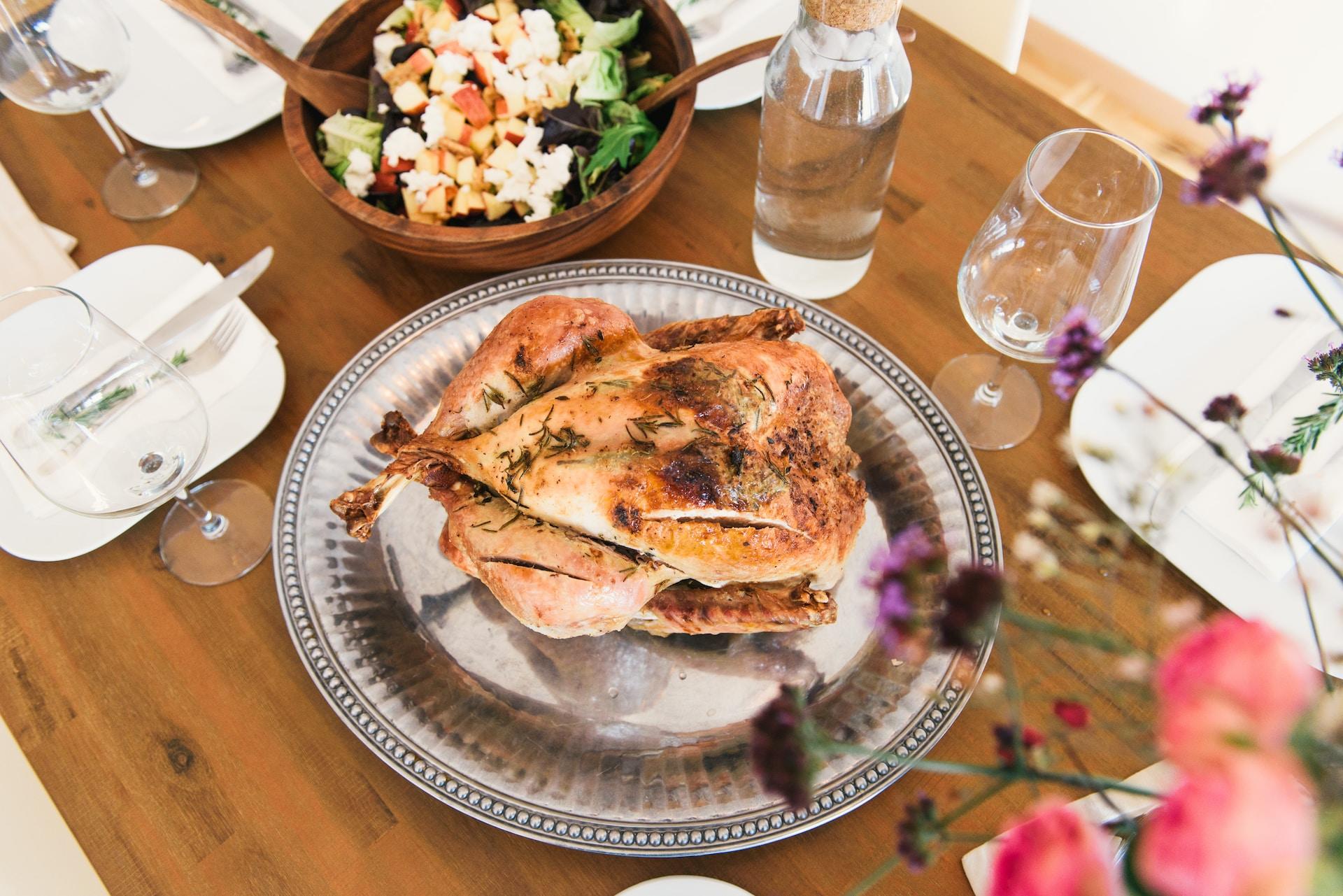 Pavo asado.