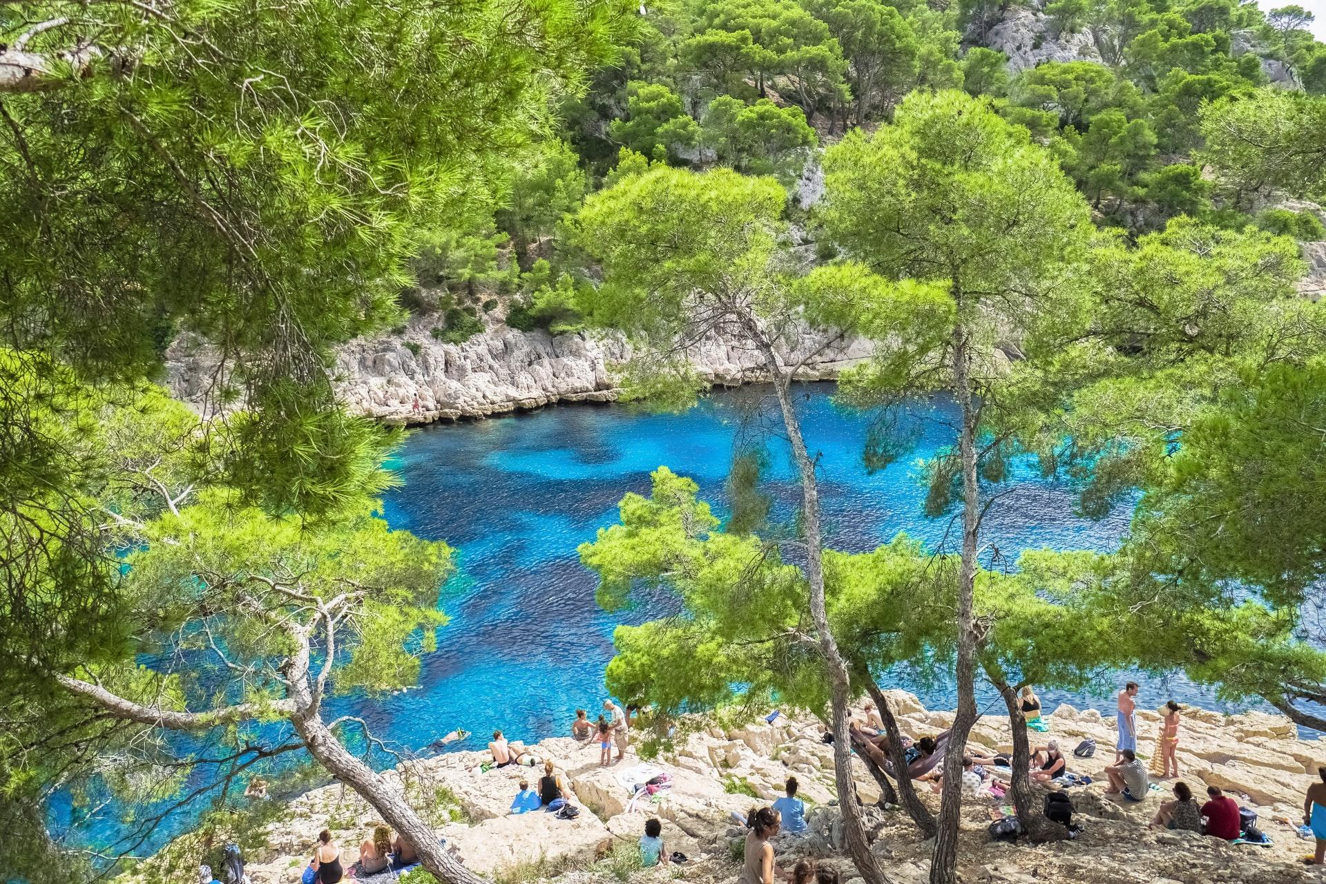Parque natural calanques de Marsella