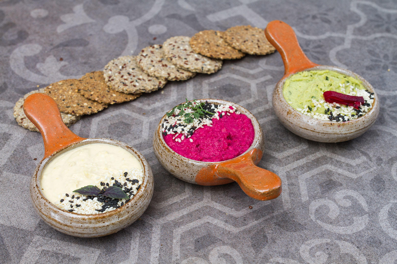 Hummus variado.