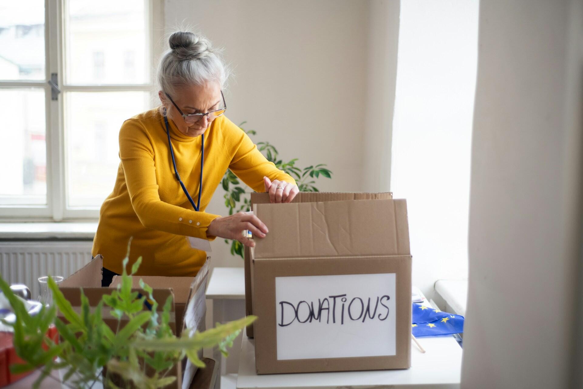 Caja de donativos