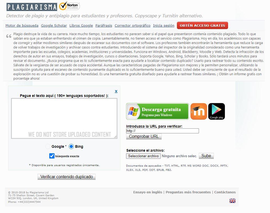 herramienta plagio gratis