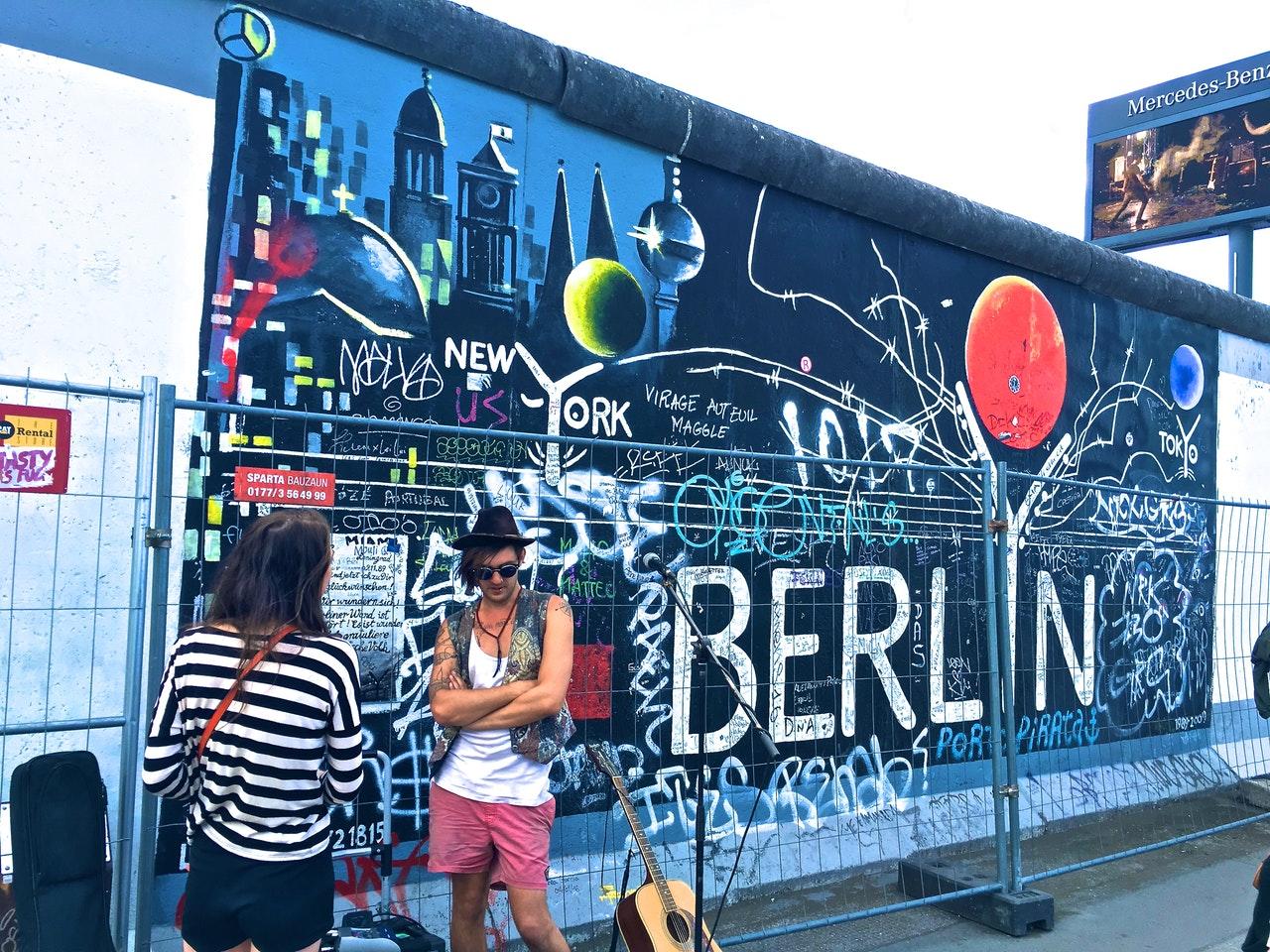 Foto del muro de Berlín.
