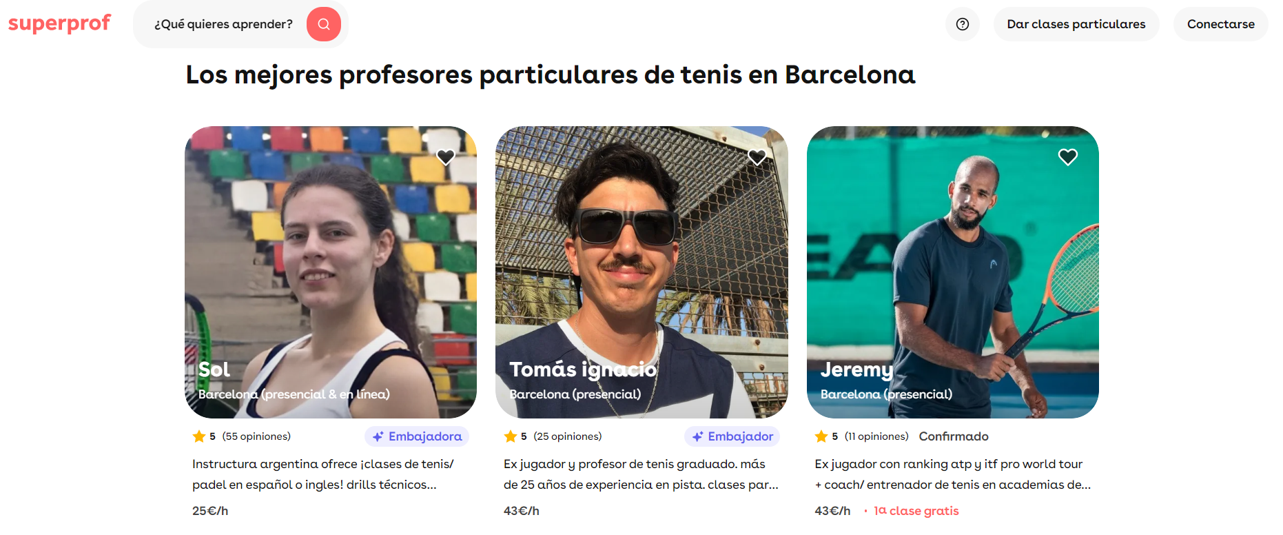 Página de Superprof España