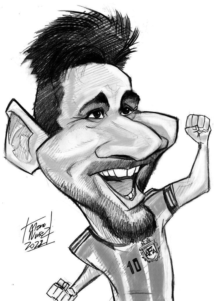 Caricatura de Messi