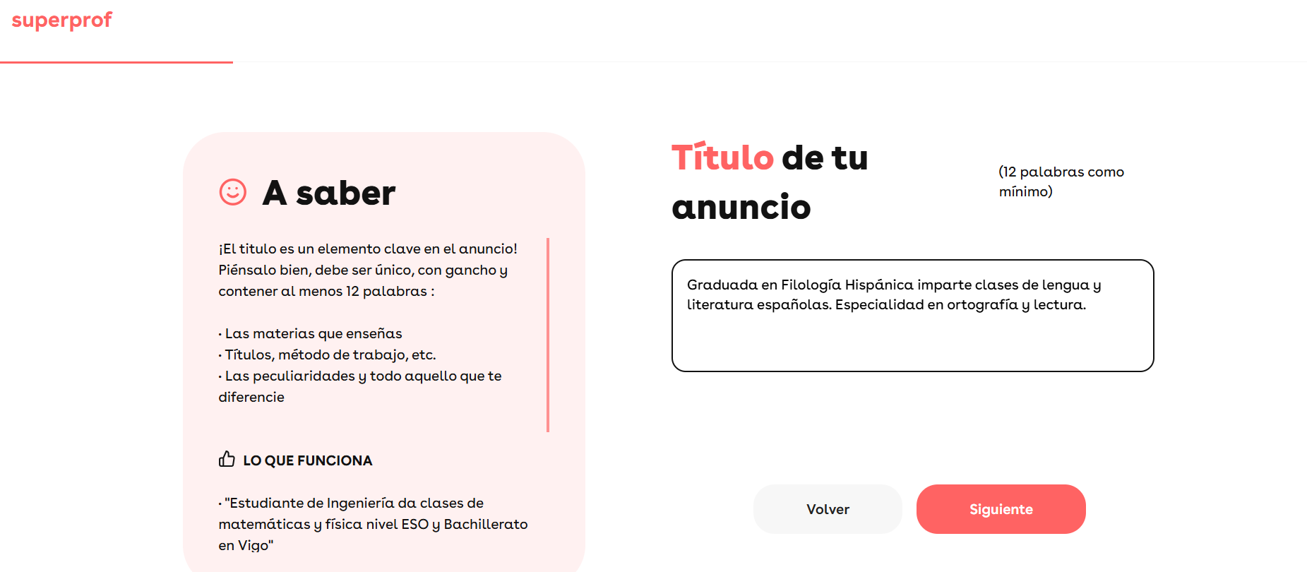 Anuncio de Superprof