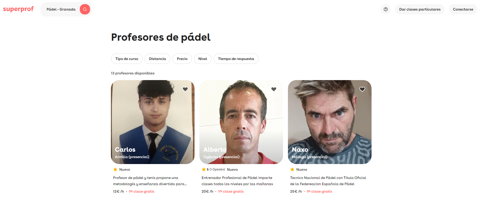 Clases de pádel con Superprof.