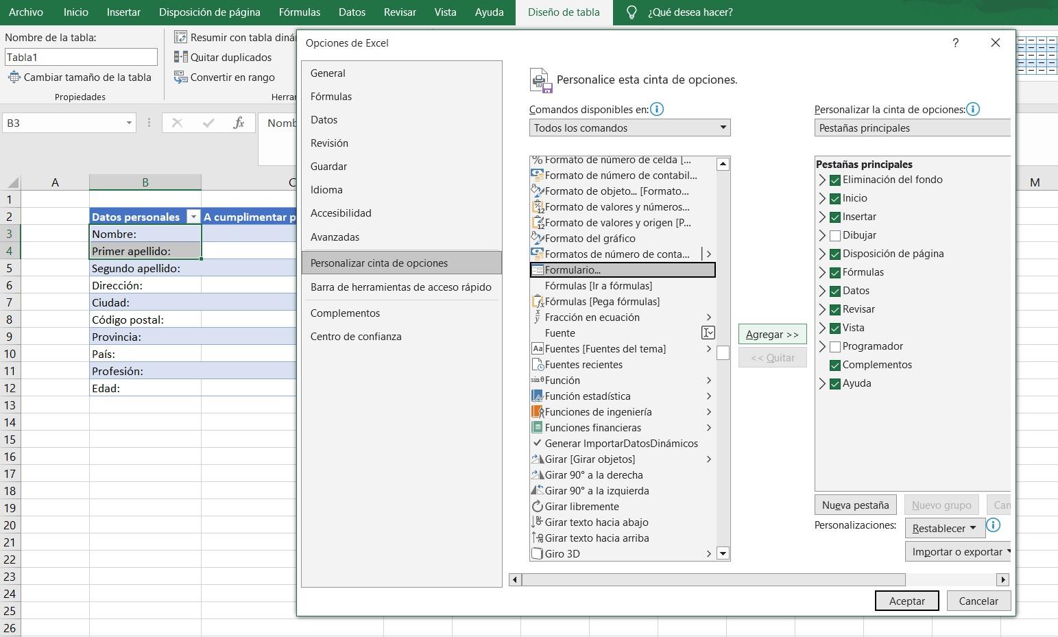 Crear formularios de Excel no es una tarea demasiado complicada.