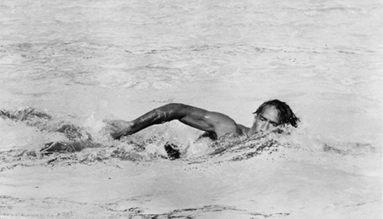 El nadador Duke Kahanamoku