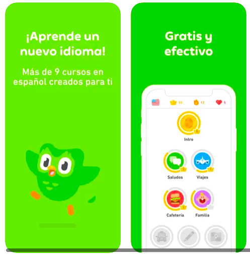 Captura de pantalla Duolingo para Iphone