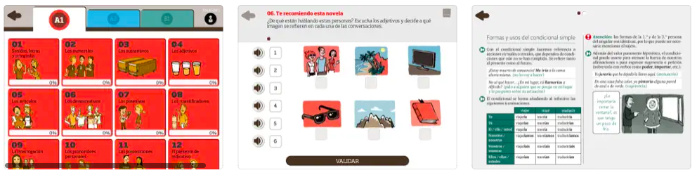 Captura de pantalla de gramática española para Ipad