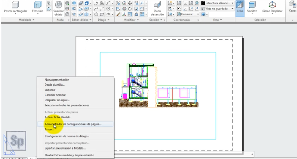 Exportar dibujo en autocad