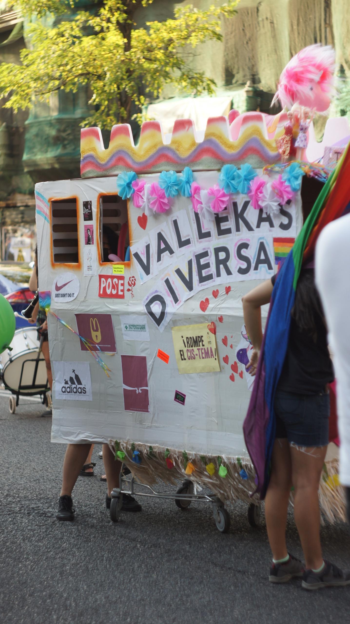 manifestacion en vallecas madrid 