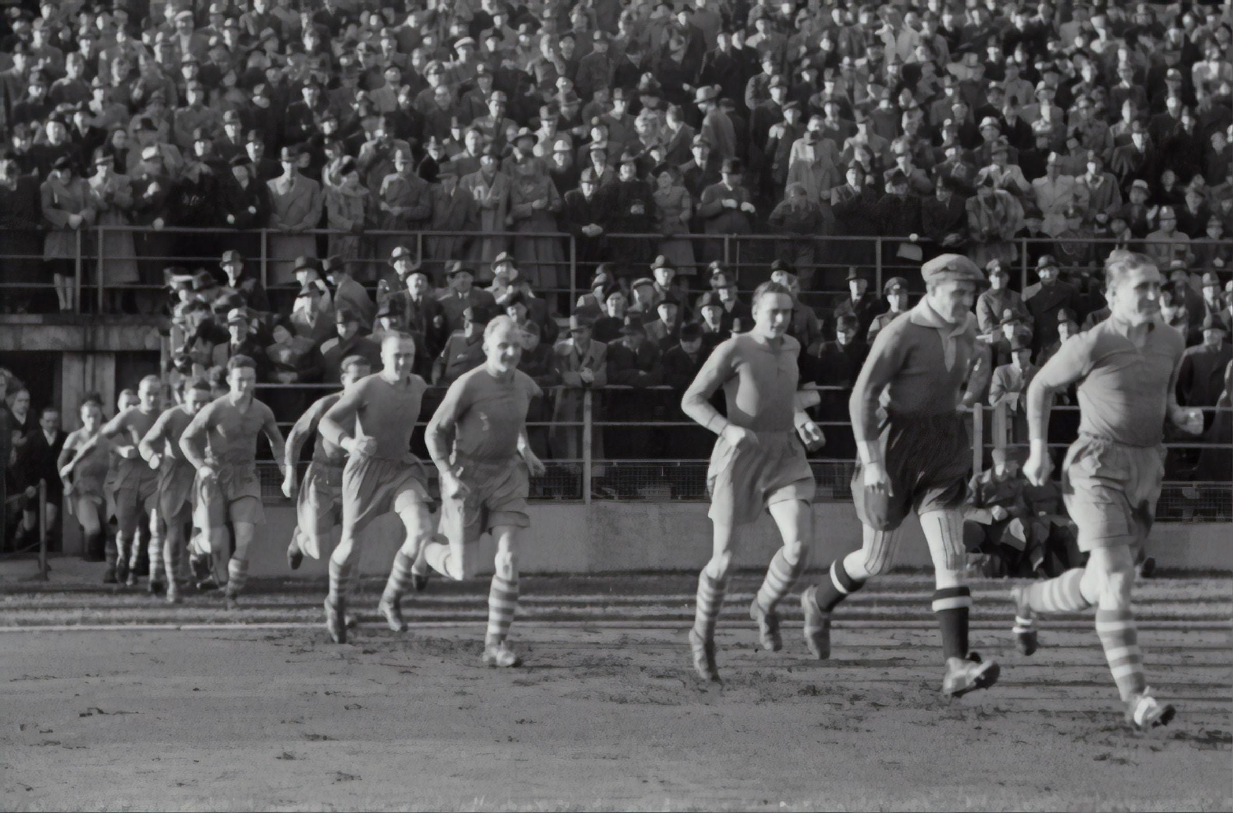 partido de futbol antiguo
