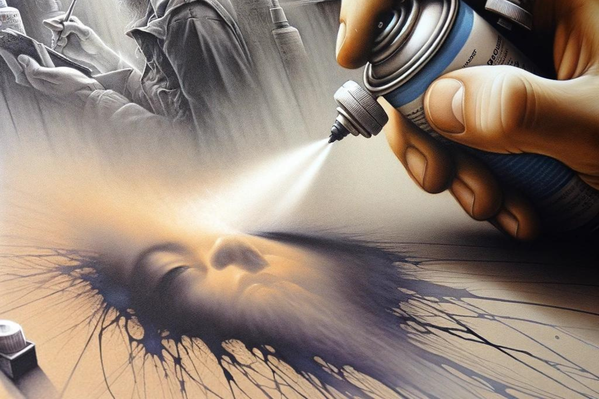 tecnica de dibujo con aerografo