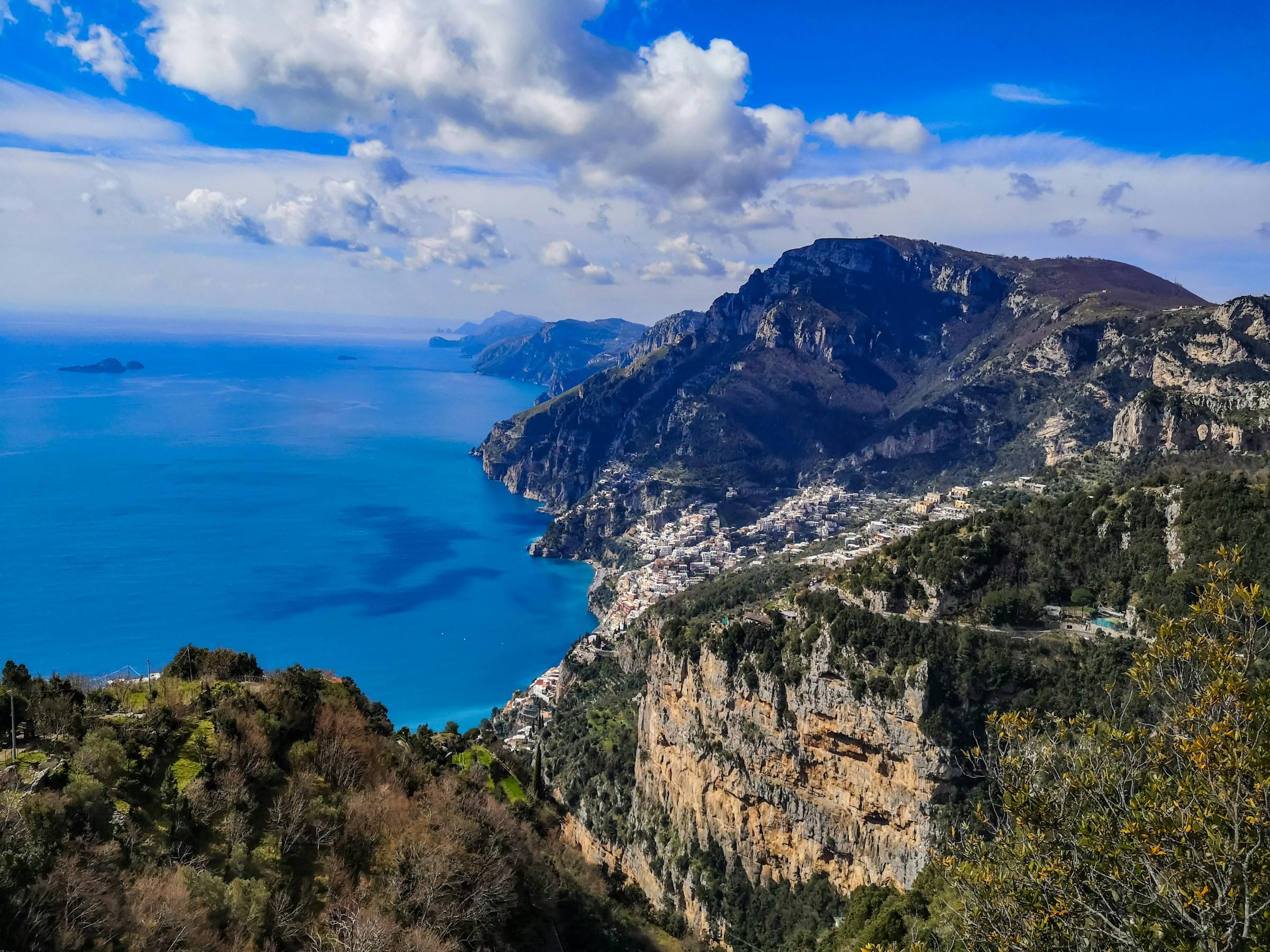 ruta de senderismo en positano italia