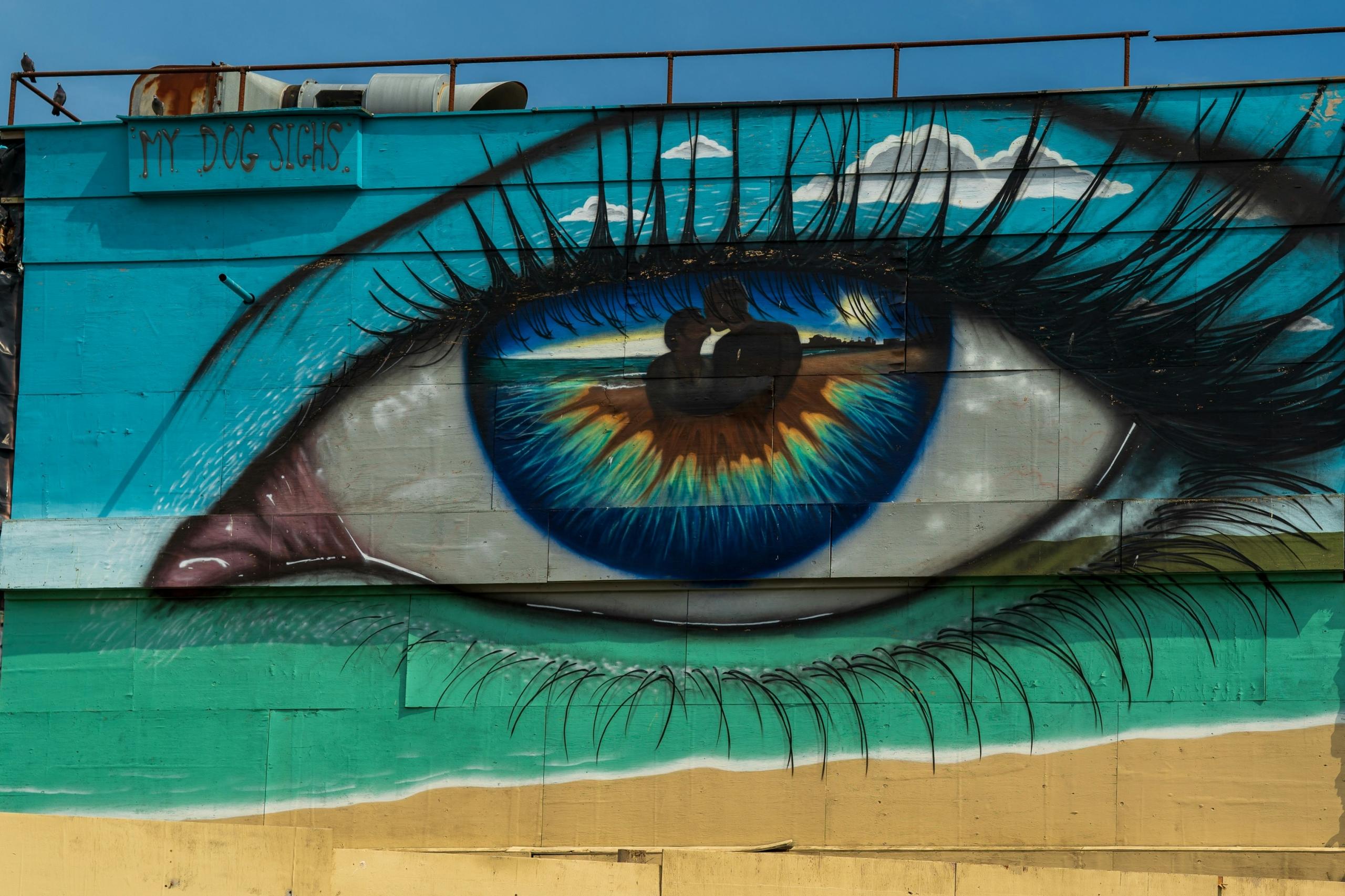mural famoso de un ojo