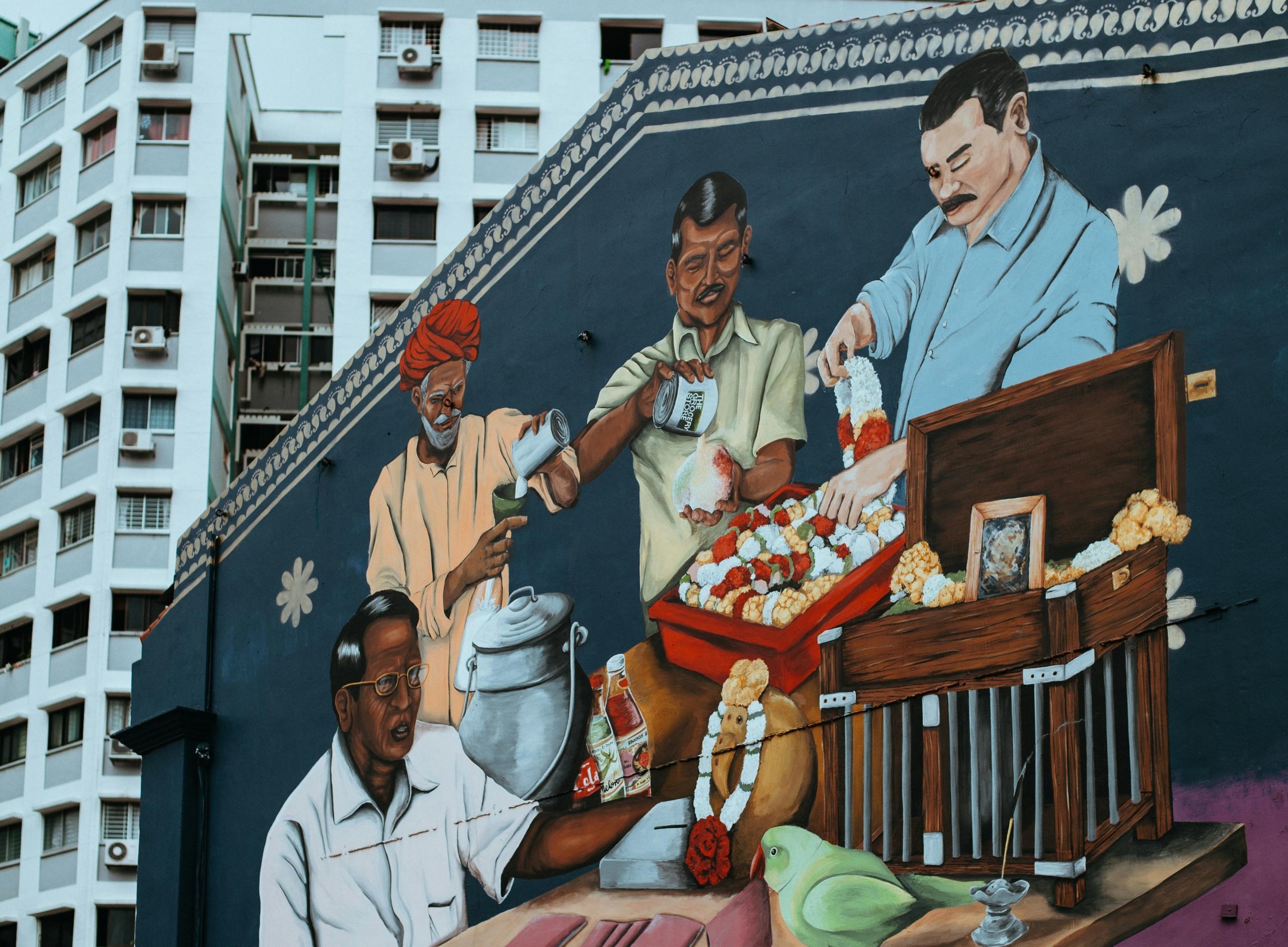 mural en edificio