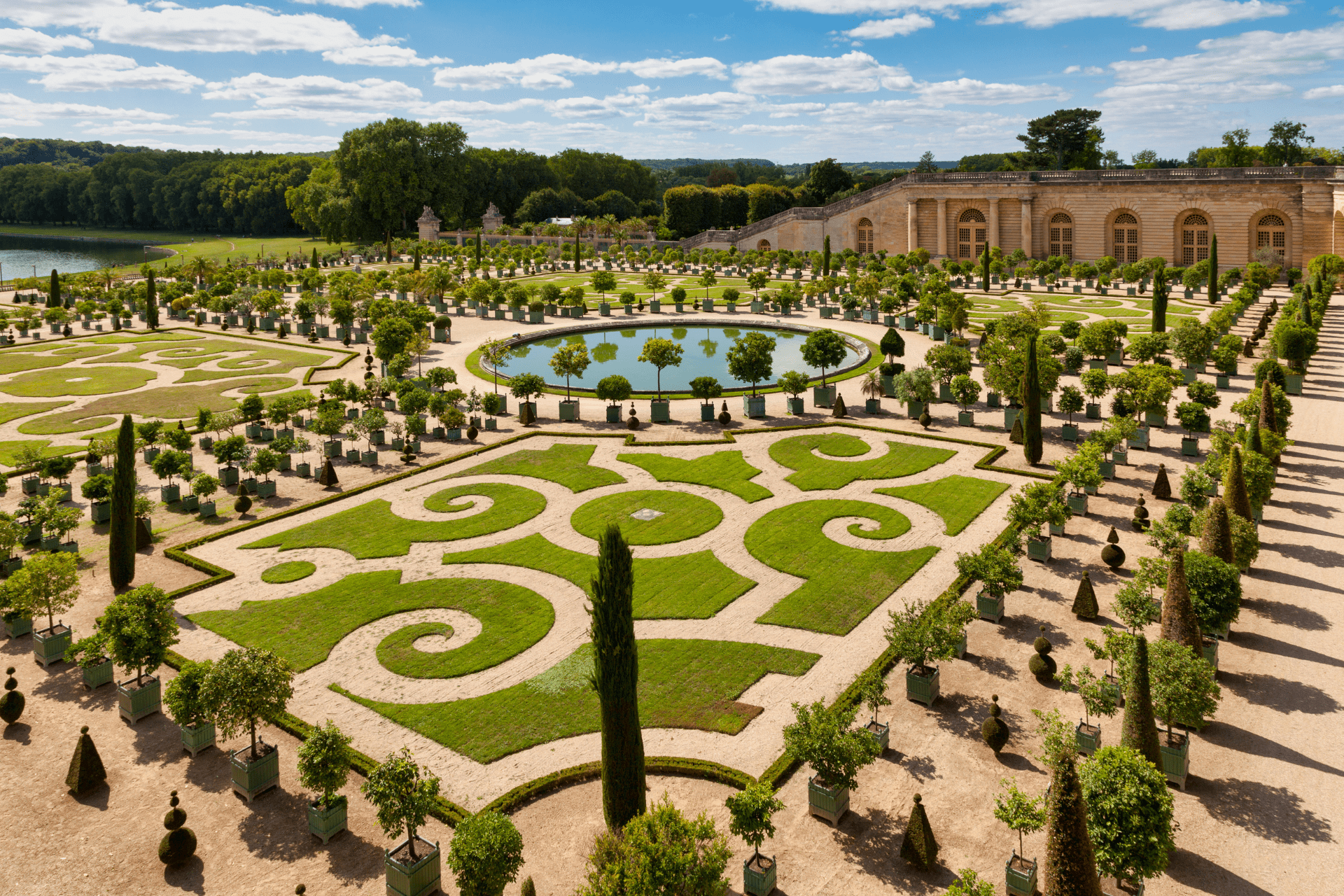 jardín en el castillo de versalles