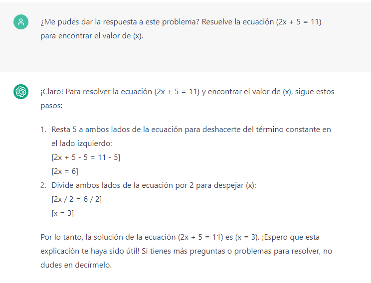 ejercicio resuelto chat gpt