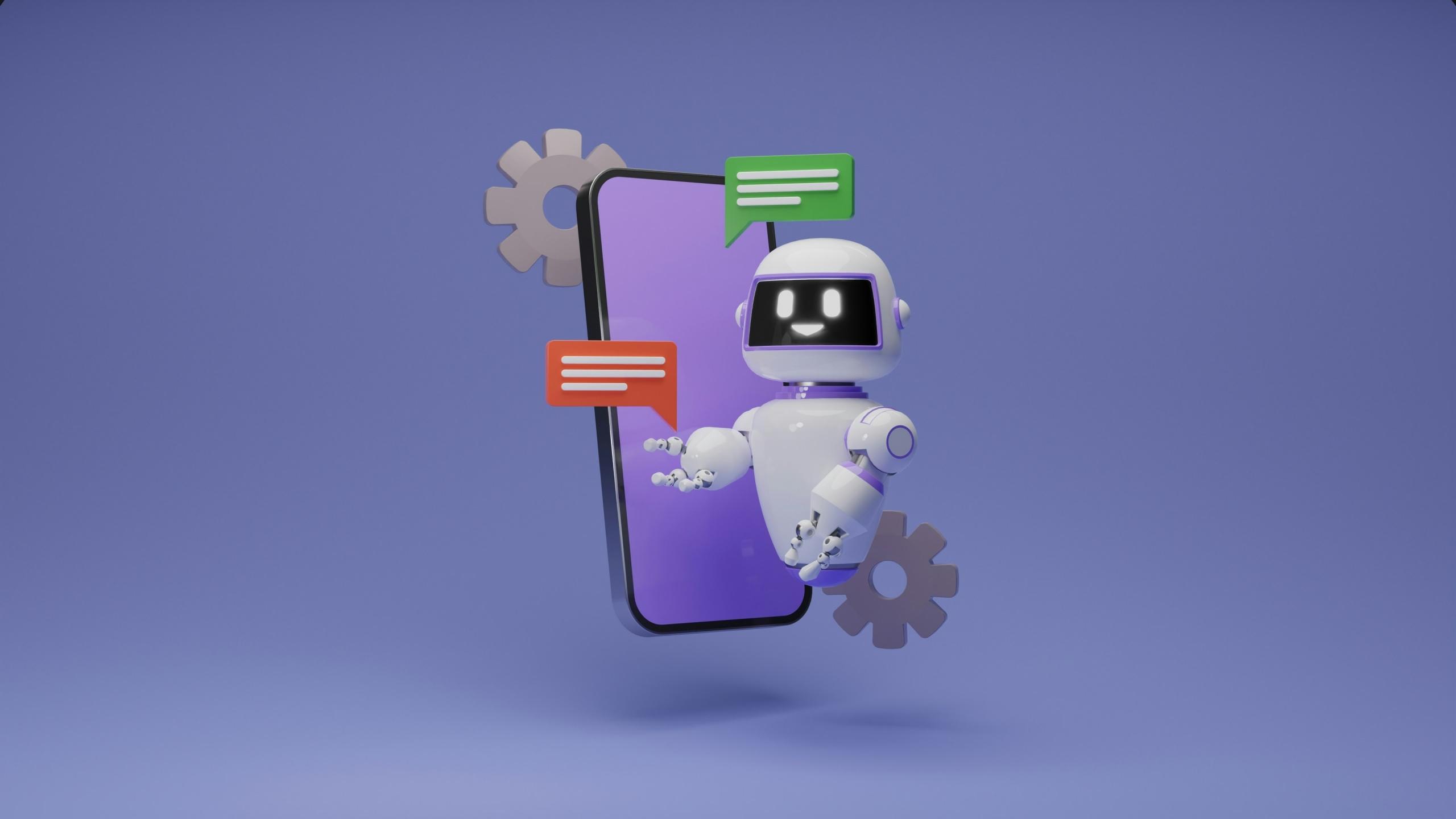 robot chat gpt y un movil
