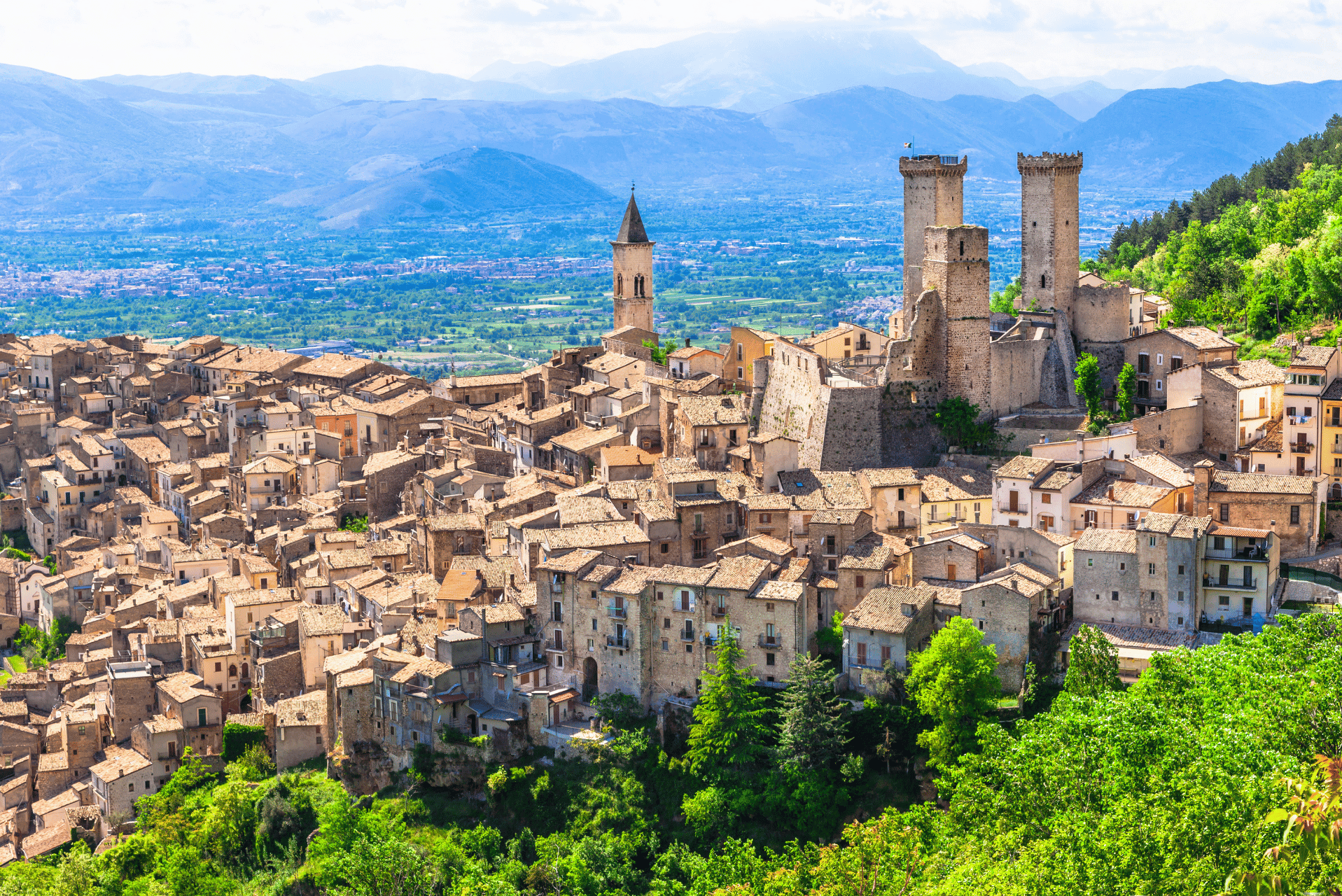 pueblito medieval en italia