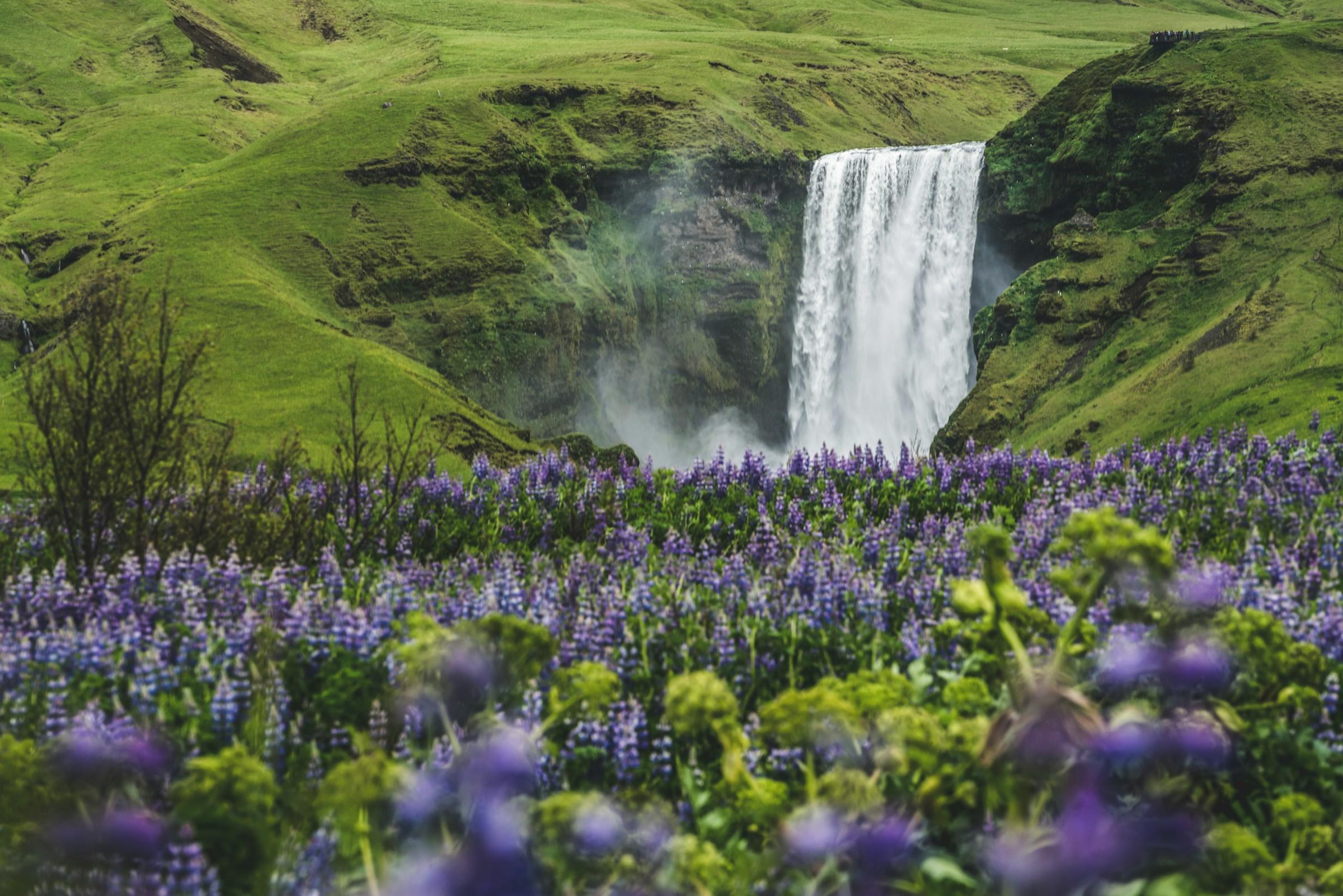paisaje de cascada