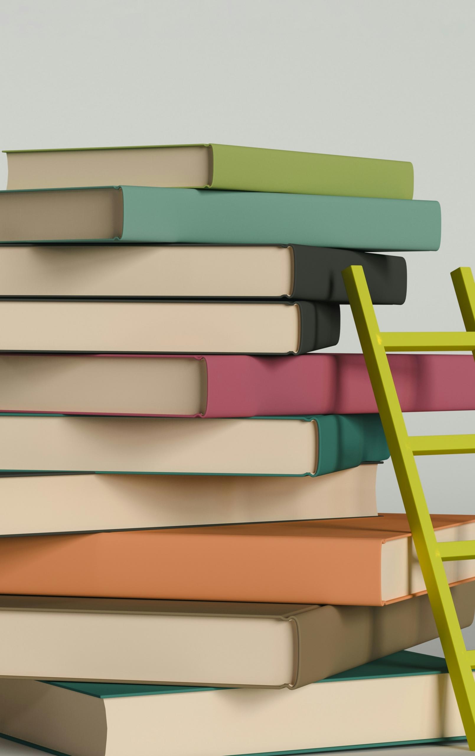 Montaña de libros.   