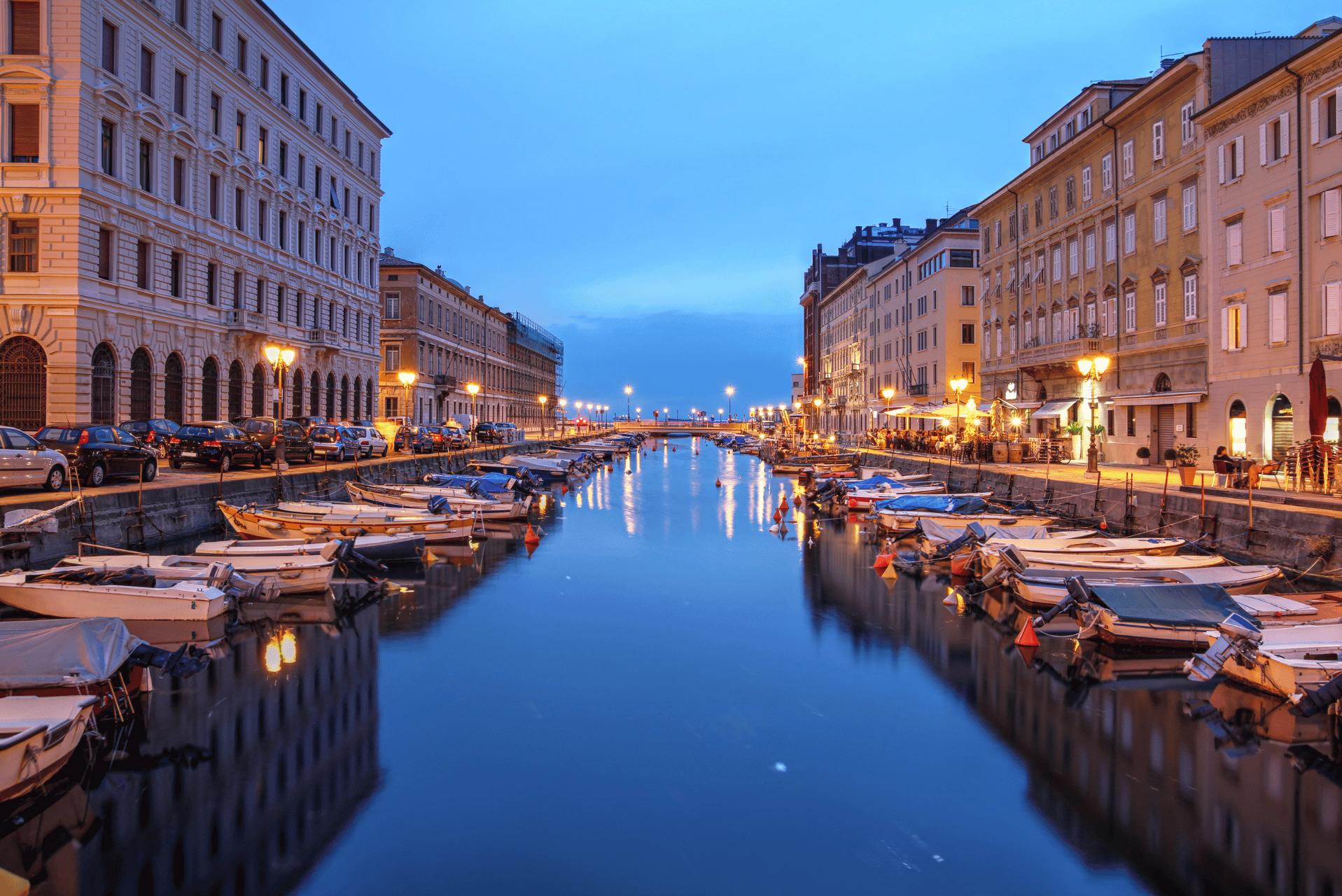 Canal grande en Trieste.