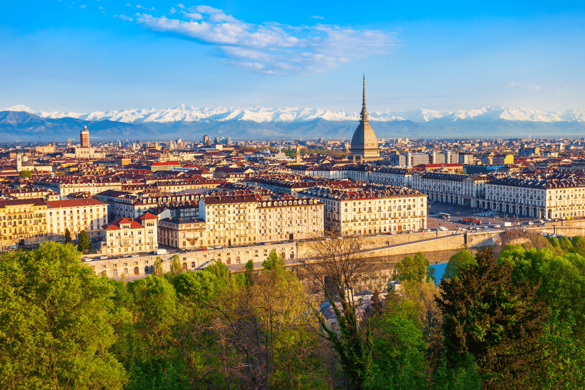 vista panoramica de la ciudad de turin