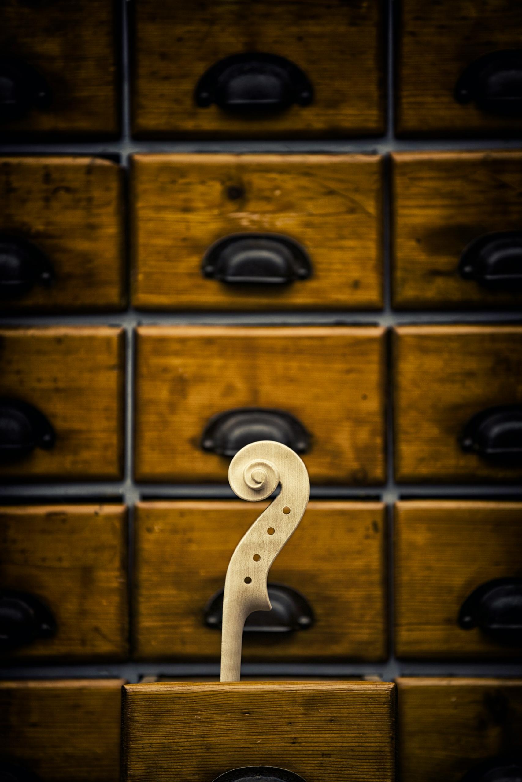 Debido a las dimensiones del violencello, la única forma de ubicarlo es colocarlo entre las rodillas.