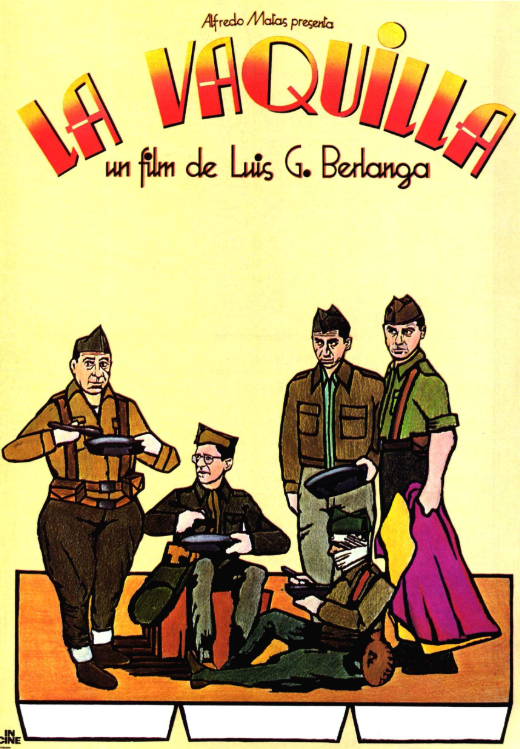 cartel de la pelicula la vaquilla comedia sobre la guerra civil española