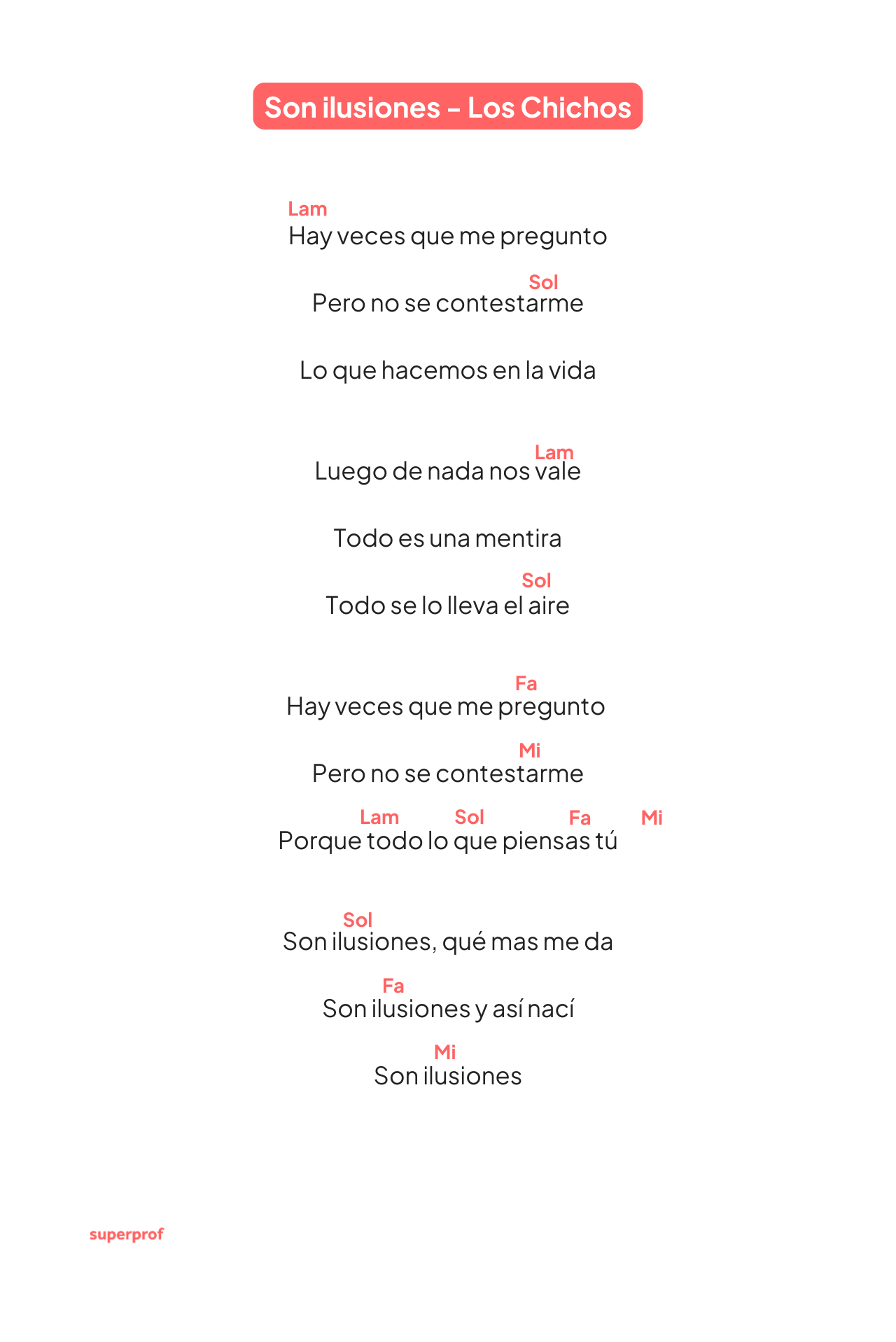 Letra de «Son ilusiones» de Los Chichos, con temas como las preguntas, las ilusiones de la vida y las respuestas insatisfechas.