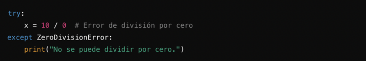 Excepciones Python: tratar errores ‘try except’ fácilmente