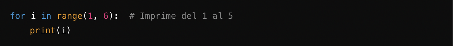 Fragmento de código que muestra una lista de lenguajes de programación en Python y un bucle que imprime cada lenguaje.