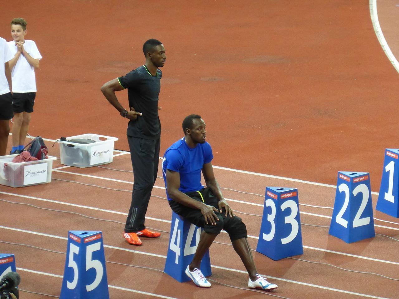 Usain Bolt juoksuradalla