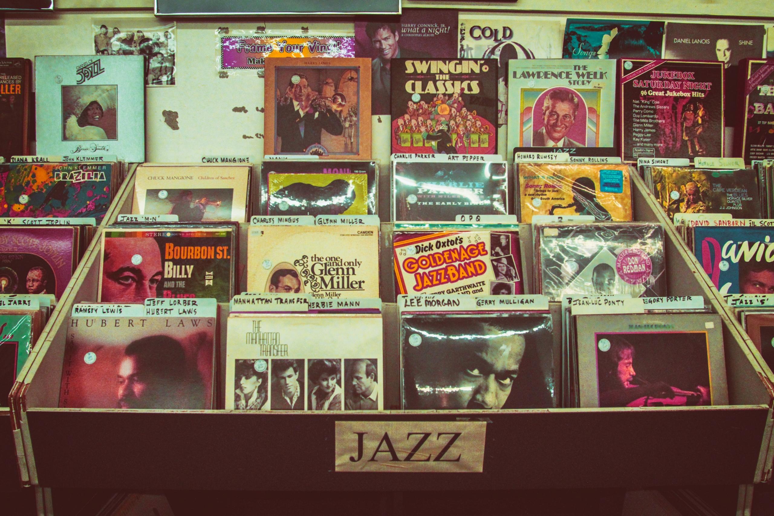 Jazz-levyjä kaupassa