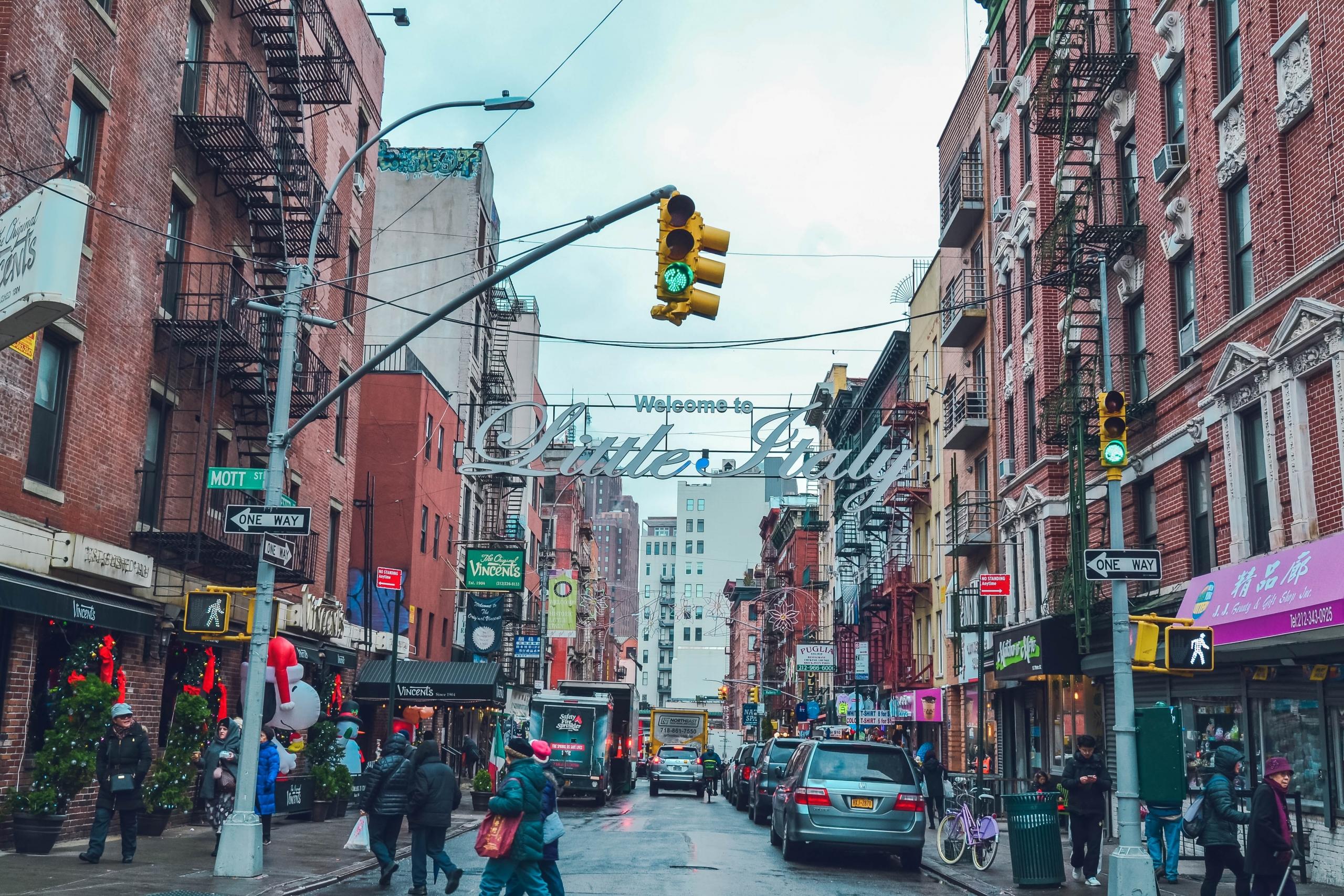 Katukuvaa New Yorkin Little Italy -naapurustosta
