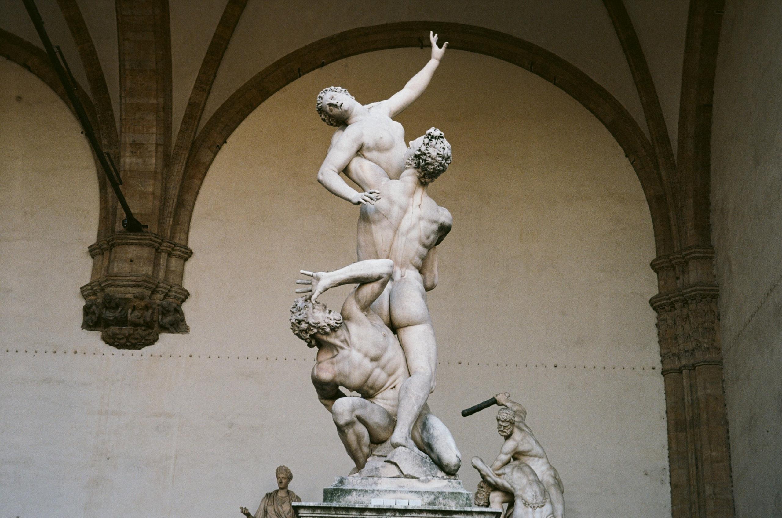 Patsas Firenzessä Italiassa