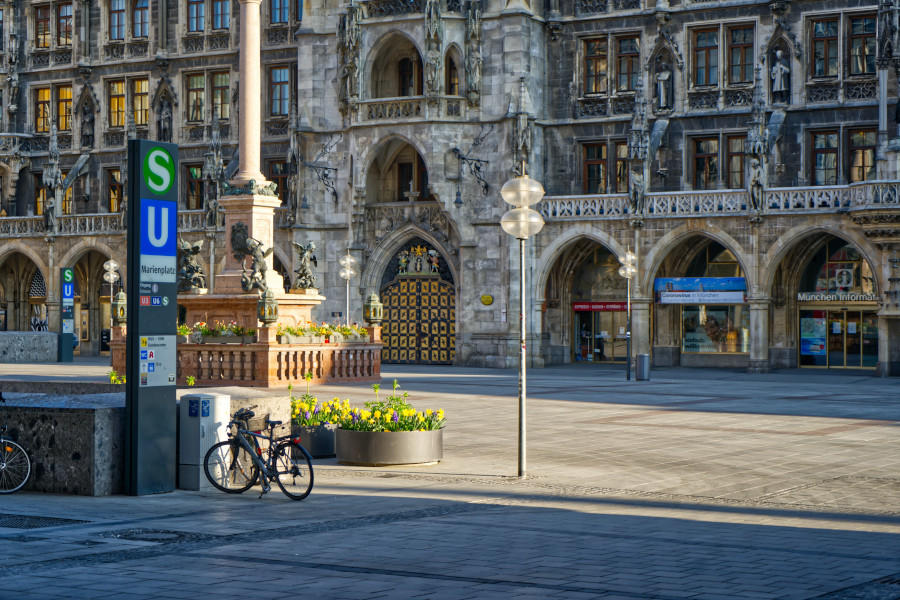 Katukuvaa Münchenin keskustasta