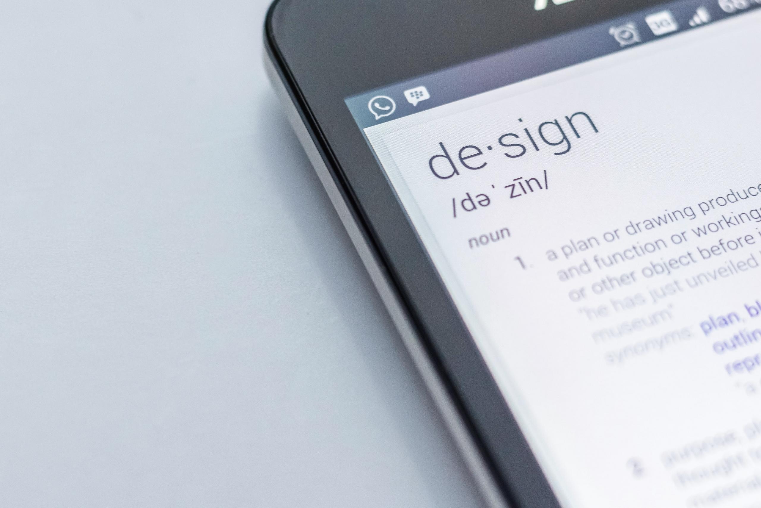 Design-sana verkkosanakirjassa