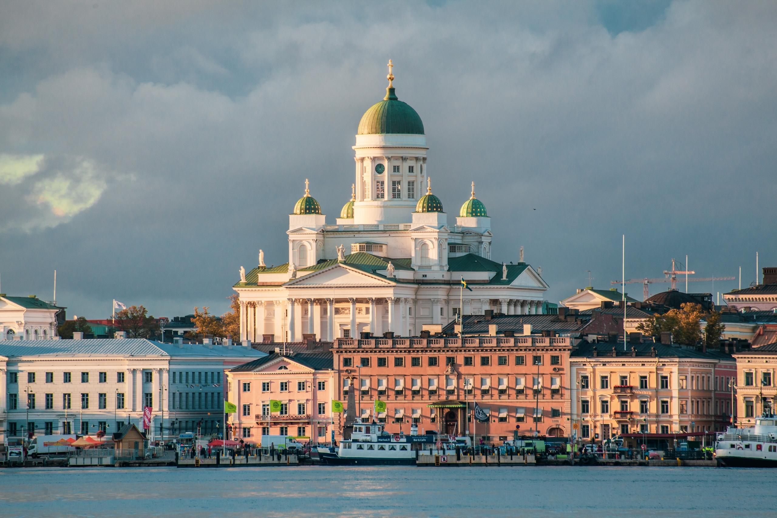 syksyinen kaupunkikuva Helsingissä