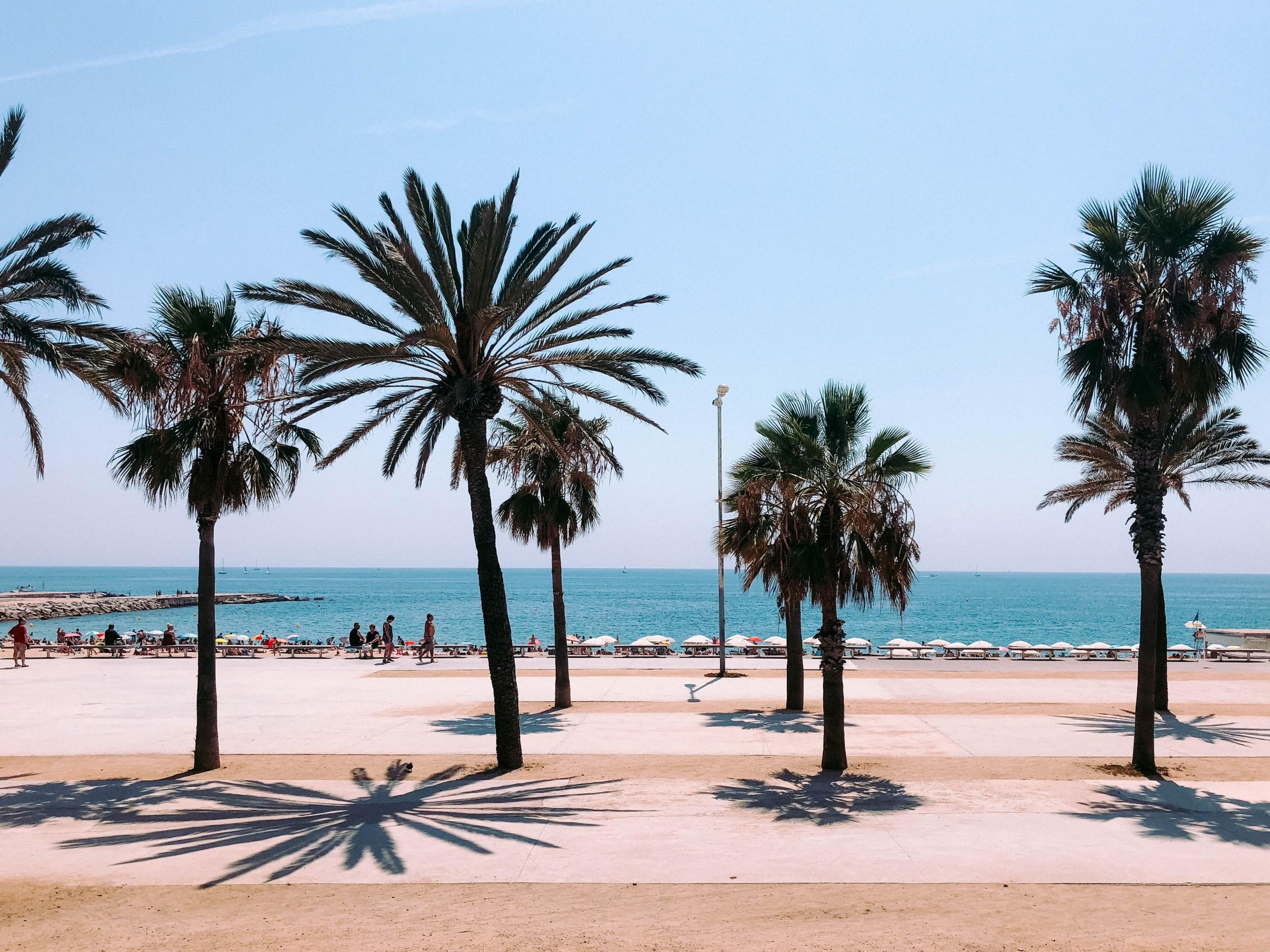 Barcelonetan rannat Espanjassa