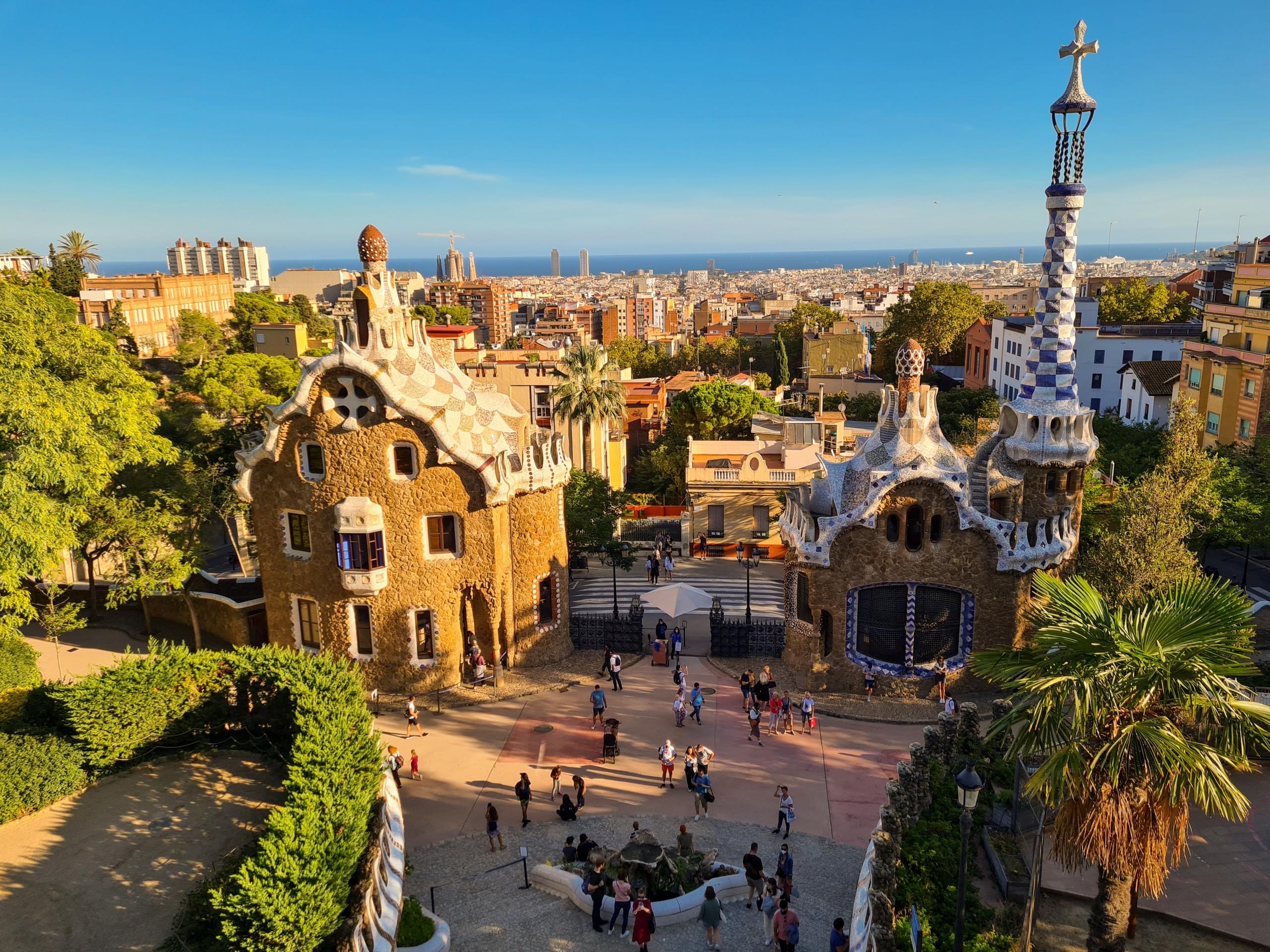 Guellin puisto Barcelonassa