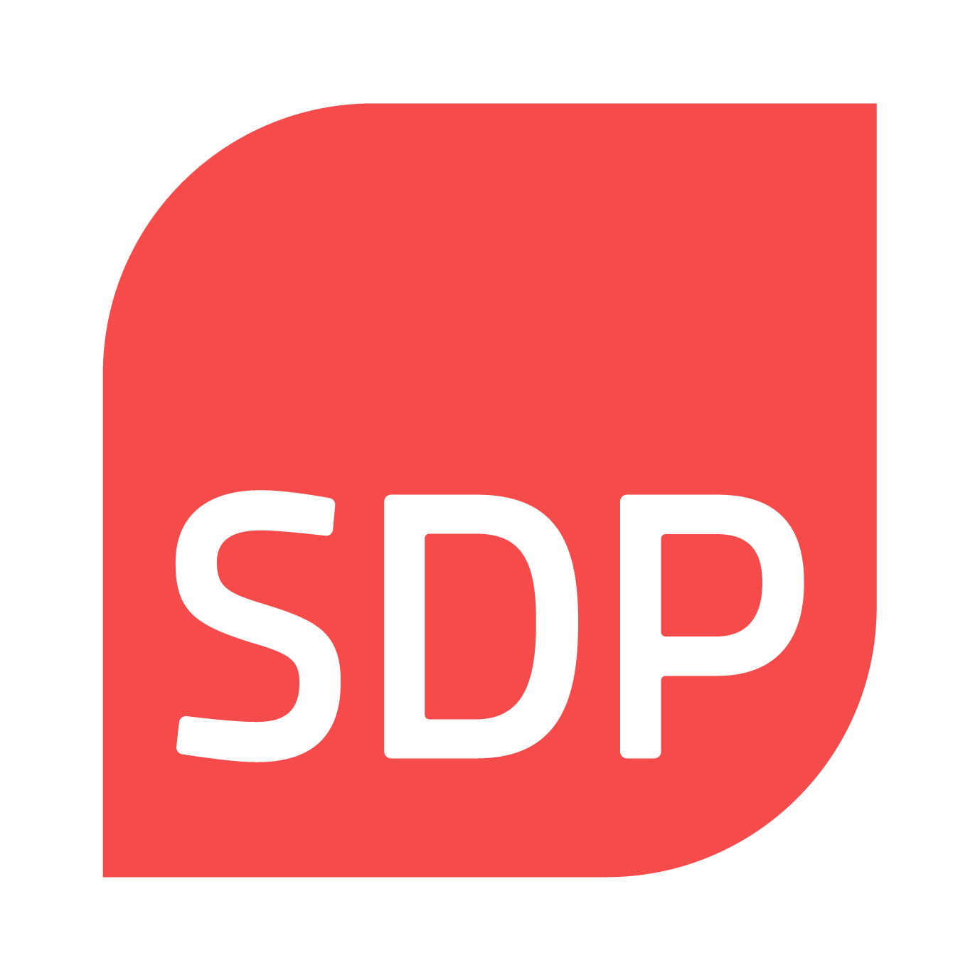 SDP-puolueen logo