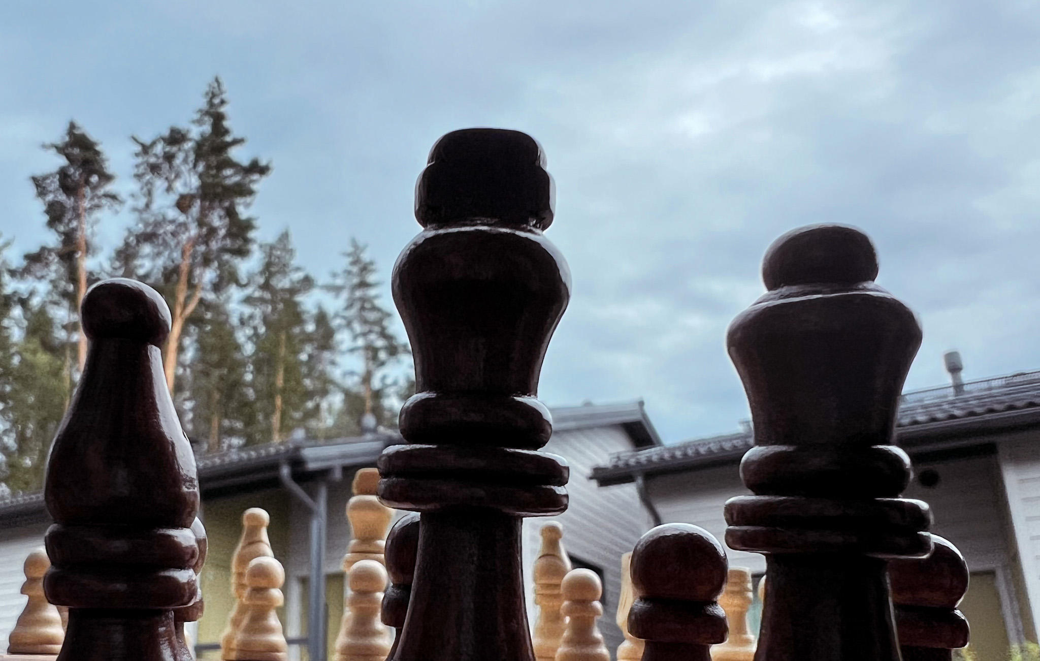 Mustat shakkinappulat