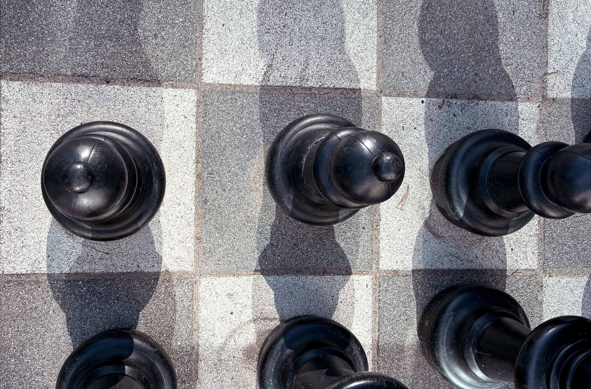 Jättimäiset shakkinappulat