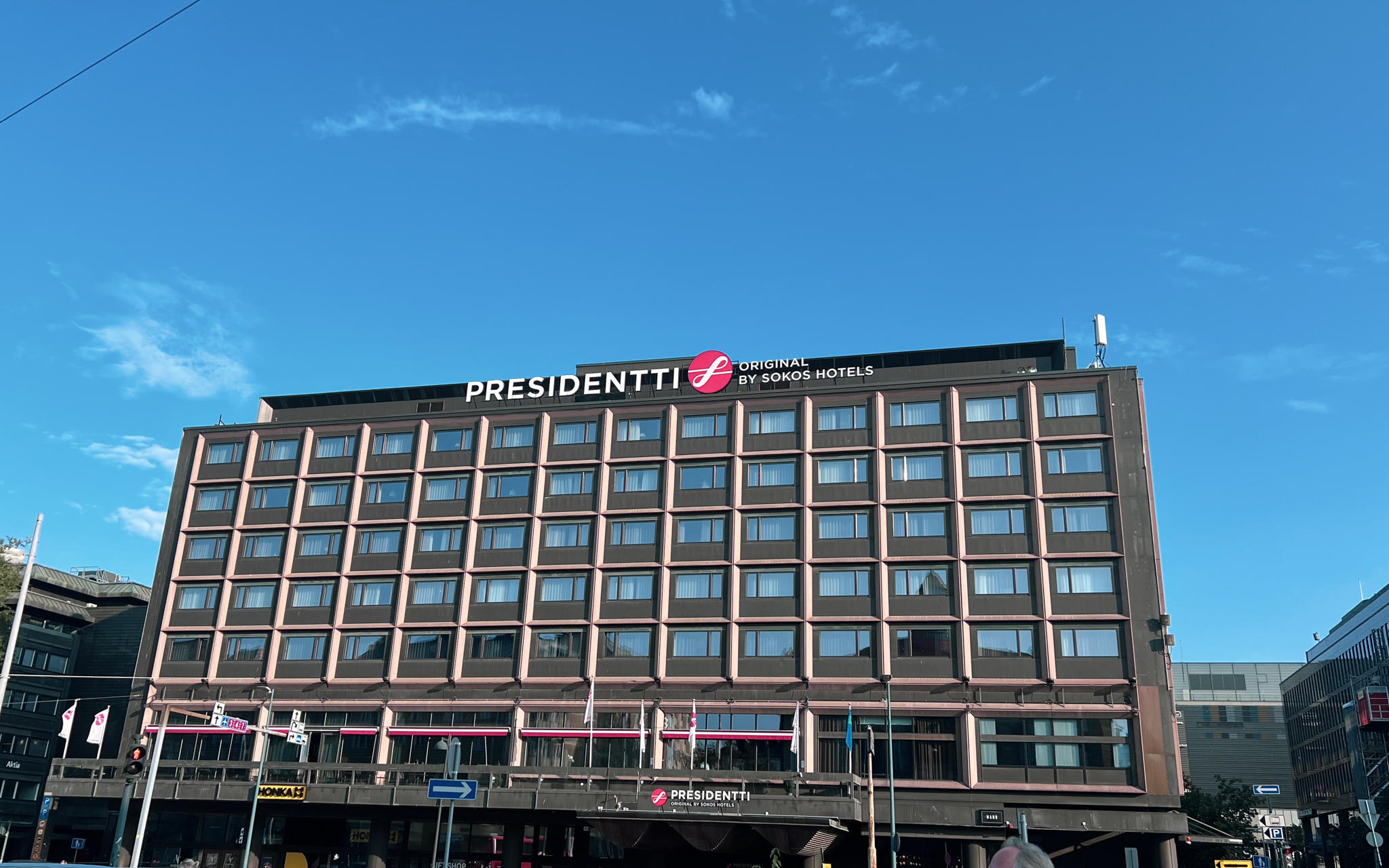 Hotellin Helsingin keskustassa