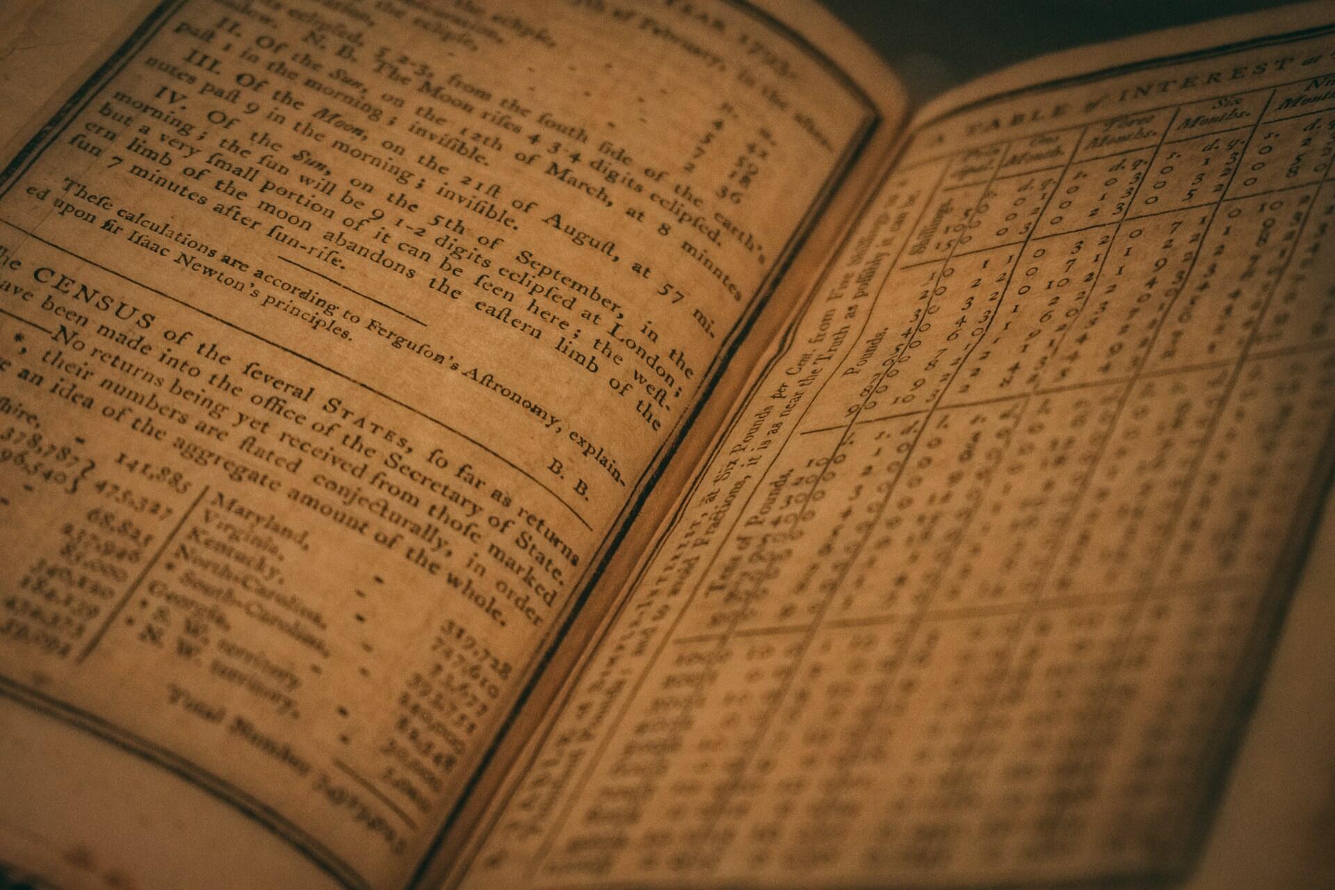 Vanhan kirjan kellastunut aukeama