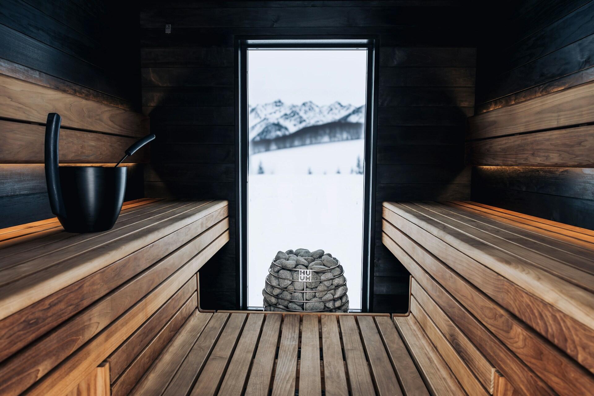 Sähkösauna talvimaisemalla