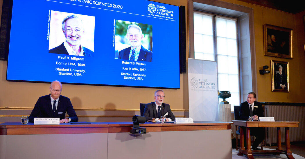 Economie-nobelprijs-Paul Wilgrom en Robert Wilson